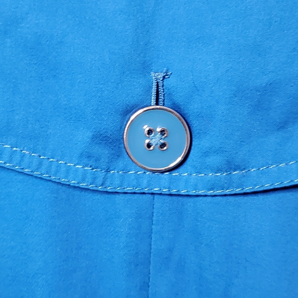 Black Rivet blue double breasted raincoat - Picture 6 of 7